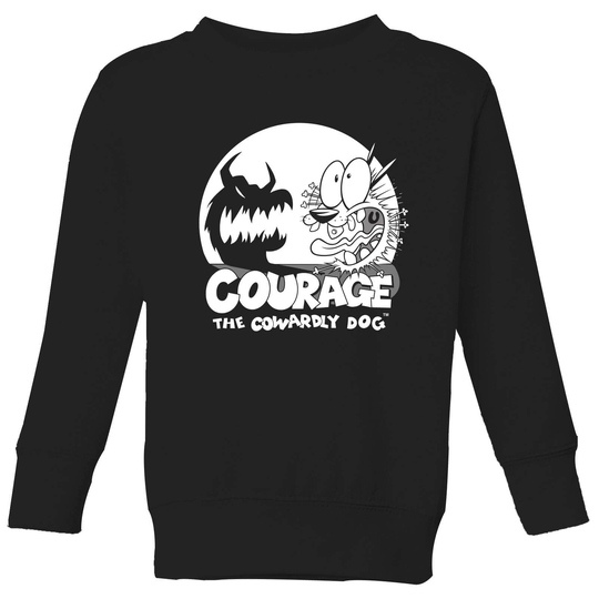 Courage The Cowardly Dog Spotlight Kids' Sweatshirt - Black - 3-4 Years - Black