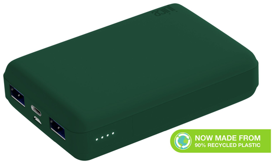 Juice 3 10000mAh Portable Power Bank - Green