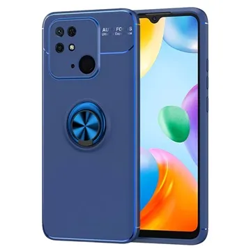 Xiaomi Redmi 10C Magnetic Ring Holder Case - Blue