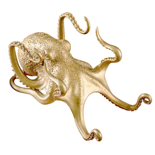 Creative Octopus Mobile Phone Stand Golden Octopus Lazy Desk Cell Phone Holder