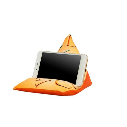 (Orange) Rest Reading Cushion Phone Pad Tablet Stand Pillow Holder Kindle Book eReader