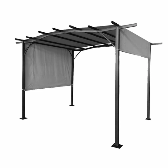 Royalcraft San Remo Pergola Gazebo 2.75 × 3.66m - Grey