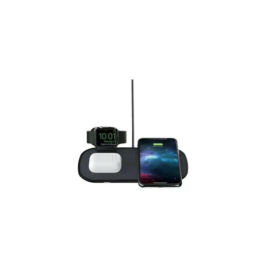 Mophie 3-in-1 Wireless Charging Pad with U.K. Plug Adaptor