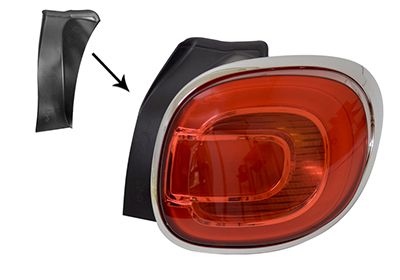 Combination Tail Light 1609926 Van Wezel 1609926
