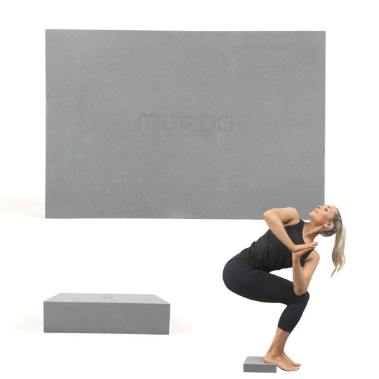 Extra Large Foam Yoga Block - Grey