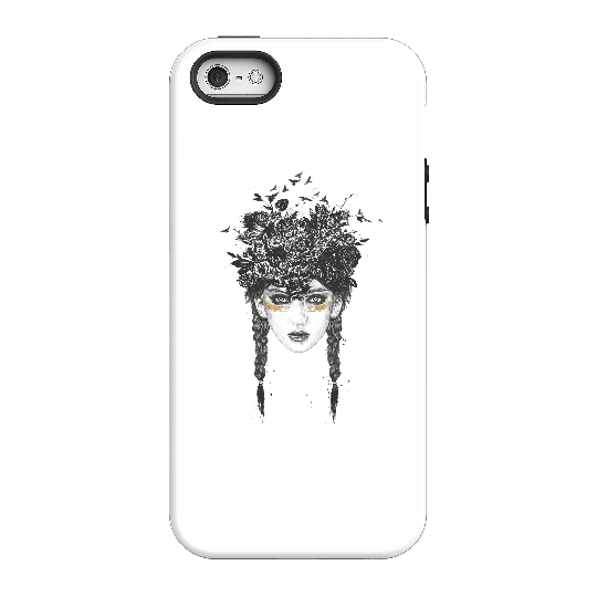 Balazs Solti Native Girl Phone Case for iPhone and Android - iPhone 5/5s - Tough Case - Matte