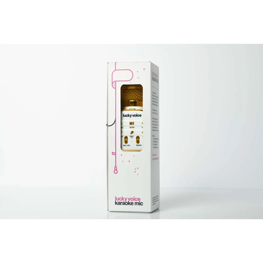 Lucky Voice Gold Bluetooth Microphone