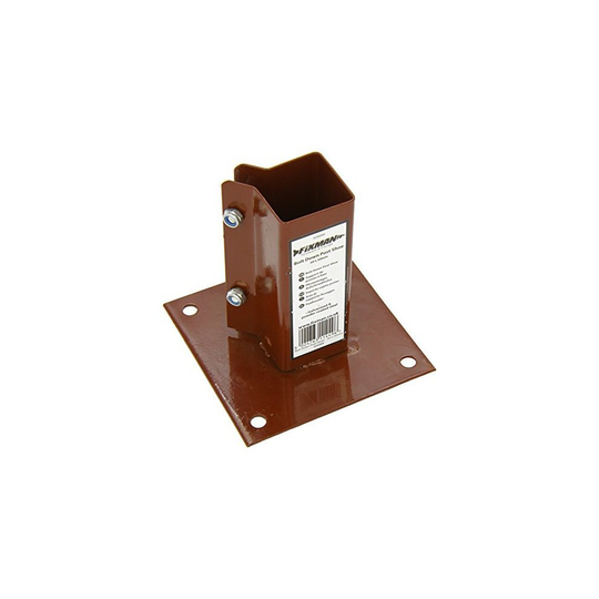 Fixman Bolt Down Post Shoe 50 x 50mm - Bolt Down Post Shoe 50mm - bolt down post fixman shoe 50mm