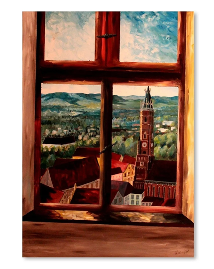 Trausnitzfenster by M Bleichner - Unframed Painting Print on Paper