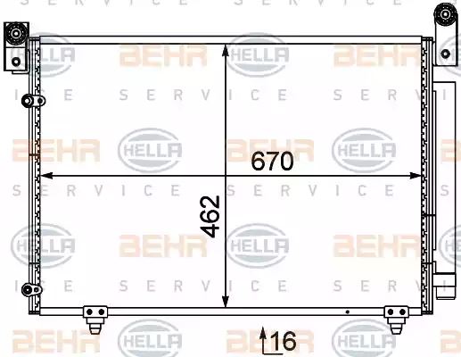 Condenser Air Conditioning 8FC351303-741 by BEHR