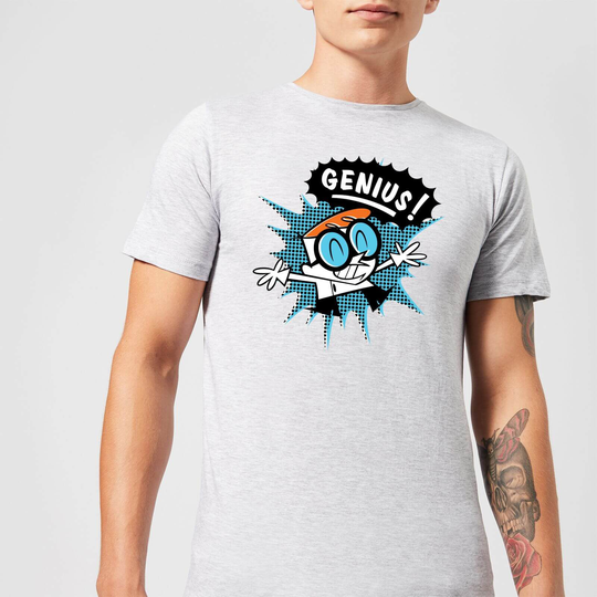 Dexters Lab Genius Men's T-Shirt - Grey - XS