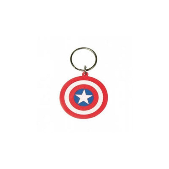Marvel (captain America Shield) - Captain Shield Keyring Rubber Keychain - captain america shield keyring rubber marvel keychain