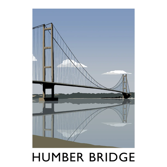 Humber Bridge by Richard O'Neil - Graphic Art Print on Paper