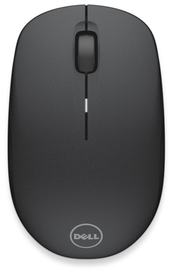 Dell WM126 3 Button USB-A Wireless Optical Mouse, Black