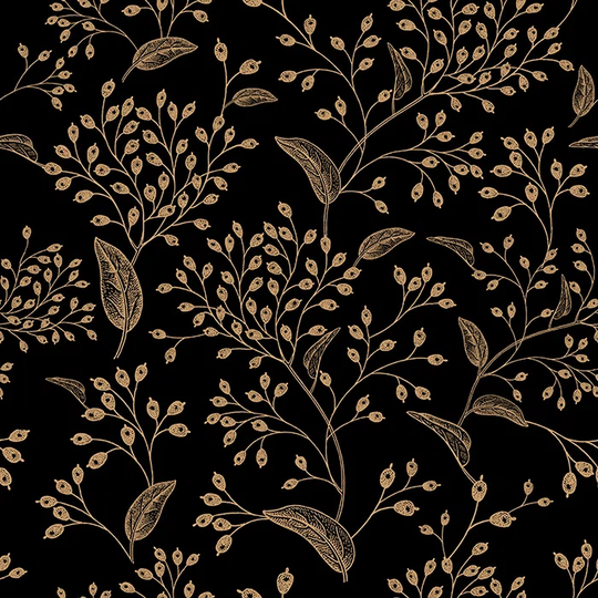 Walllpaper Roll 416X254cm Wallpaper Material With Print Mural Decoration Kitchen Livingroom Bedroom - Gold Rowan Gold