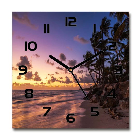 West on the Beach Silent Wall Clock
