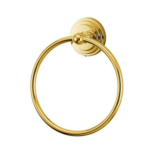 Kingston Brass BA2714PB Milano 6-Inch Towel Ring, Polished Brass