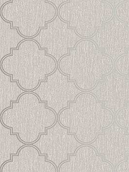 Superfresco Silk Sparkle Trellis Neutral Wallpaper