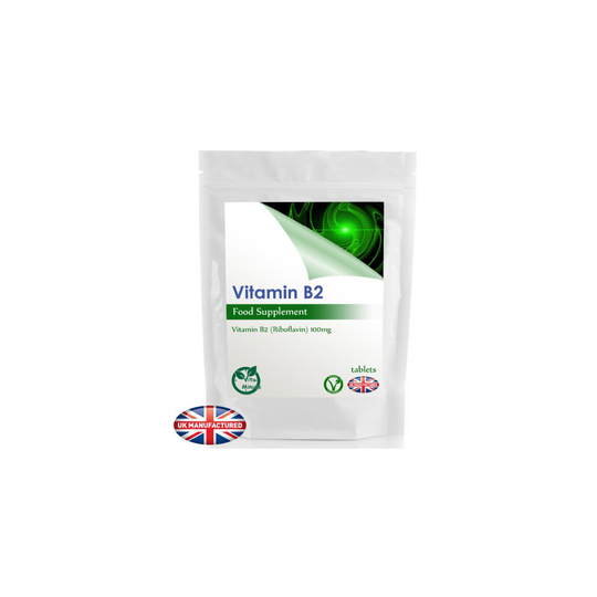 120 Tablets - Vitamin B2 Riboflavin 100mg | Migraine Anxiety Headache