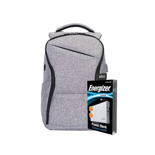Energizer V208724 Laptop Charging Bag With Energizer Ue10004Qc Power Bank