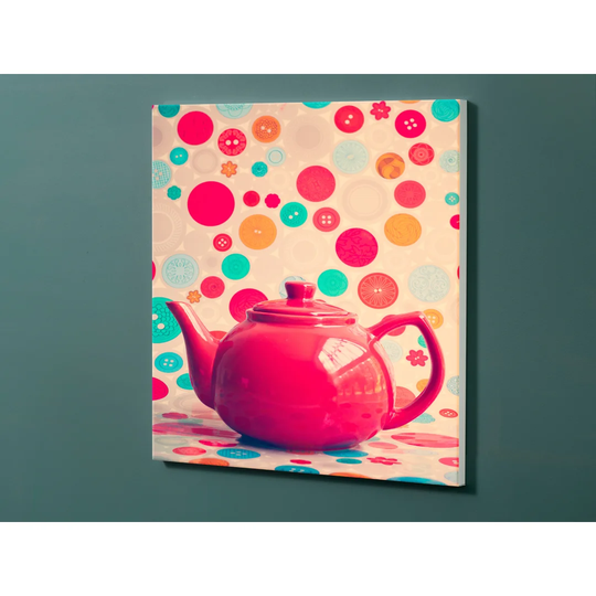 Notiz Motive Teapot Magnetic Wall Mounted Cork Board