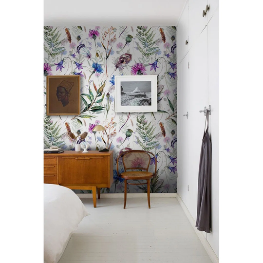 Walllpaper Roll 416X254cm Mural Decoration Wallpaper Material With Print Kitchen Livingroom Bedroom - Wild Flowersful Photo