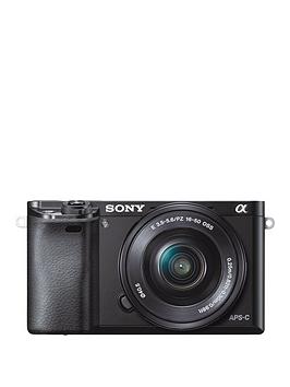 Sony A6000 Compact System Camera With 16-50Mm Lens And 55-210Mm Lens Bundle - Black
