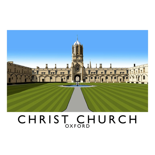 Christ Church Oxford 3 by Richard O'Neil - Graphic Art Print on Paper