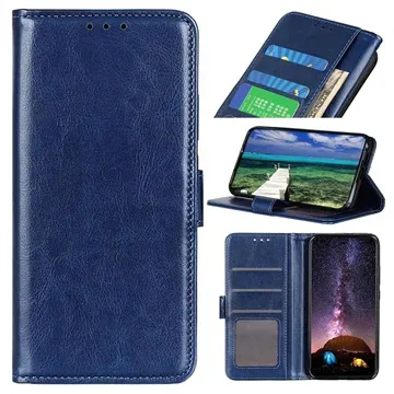 Google Pixel 6a Wallet Case with Magnetic Closure - Blue