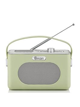 Swan Retro Dab Bluetooth Radio - Green