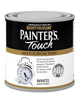 Rust-Oleum Painter&Rsquo;S Touch Toy Safe Satin Finish Multi-Purpose Paint &Ndash; White 250 Ml