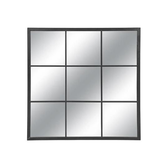 Suntime 90cm Square Panel Mirror - Black