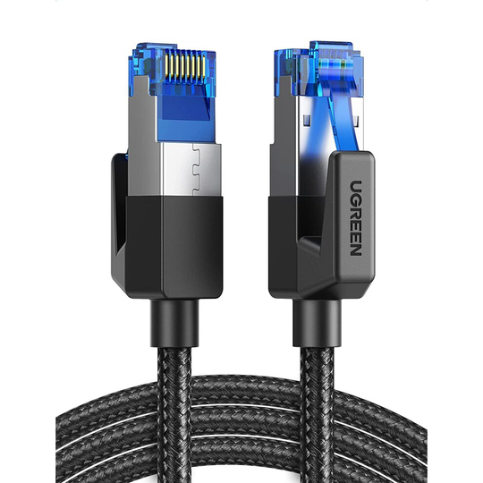UGREEN Ethernet Cable High Speed CAT 8 Ethernet Cable 40Gbps 2000MHz Braided RJ45 LAN Gigabit Network F/FTP POE Compatible with Xbox One Switch PS5 PS