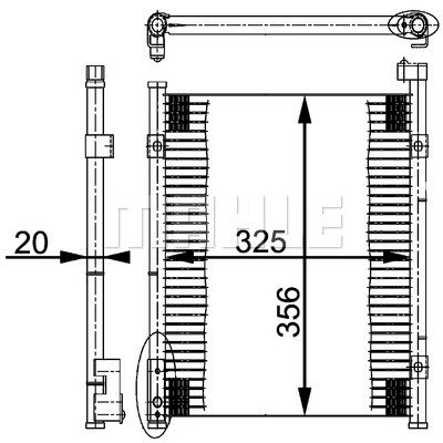Condenser Air Conditioning 8FC351037-021 by BEHR