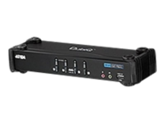Aten 4 Port Dvi / Usb Kvmp Switch With Audio Support (4 Kvm Cables Included)