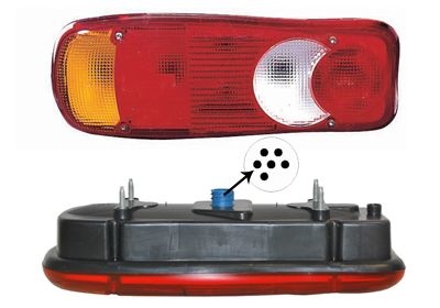 Combination Tail Light 1651935 Van Wezel 1651935