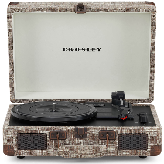 Cruiser Plus Deluxe Portable Turntable - With Bluetooth Output - Havana