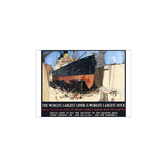 (A3 (42x30cm)) Poster for the RMS Majestic (Poster Print)
