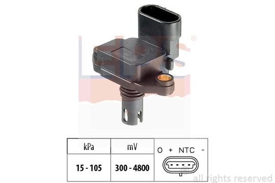 Air Pressure Sensor, height adaptation Made in Italy - OE Equivalent 1.993.088 EPS Facet 1993088