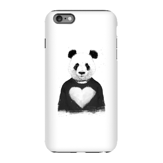 Balazs Solti Panda Love Phone Case for iPhone and Android - iPhone 6 Plus - Tough Case - Matte
