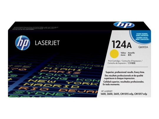 HP 124A Yellow Toner Cartridge - Q6002A