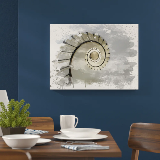 'Architecture Lighthouse Spiral Staircase' Graphic Art Print Poster