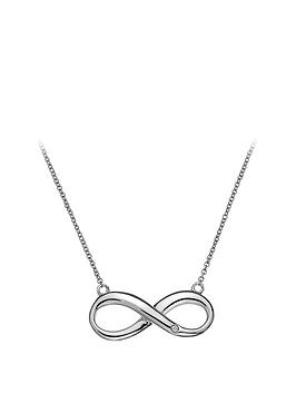 Hot Diamonds Sterling Silver Infinity Necklace