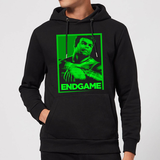 Avengers Endgame Hulk Poster Hoodie - Black - XL