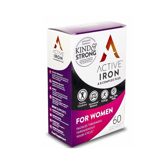 Active Iron & B-Complex Plus For Women - 30 Daily Capsules & 30 Daily Tablets