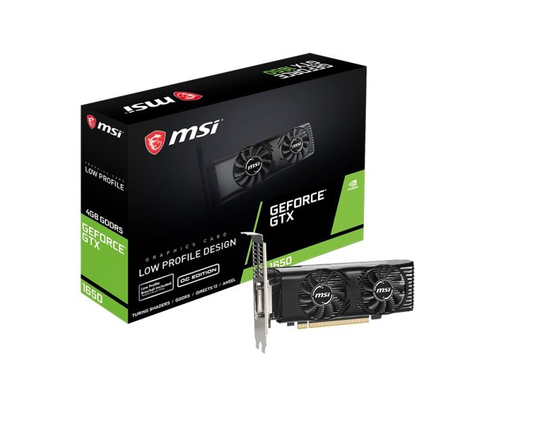 MSI GeForce GTX 1650 OC 4GB Low Profile Graphics Card
