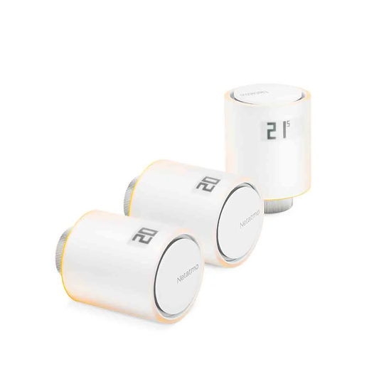 Additional Radiator Valve Triple Pack for Netatmo Smart Thermostat