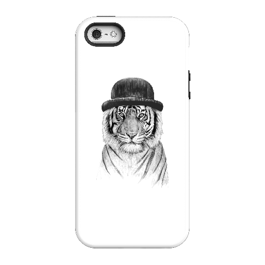 Balazs Solti Tiger In A Hat Phone Case for iPhone and Android - iPhone 5/5s - Tough Case - Gloss