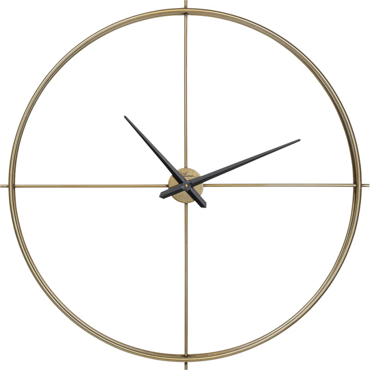 Simple Pure Brass Wall Clock