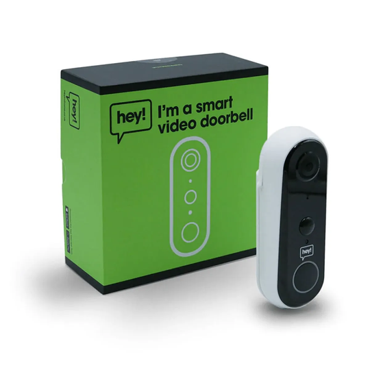 Hey! Hey Smart - Smart Video Doorbell White